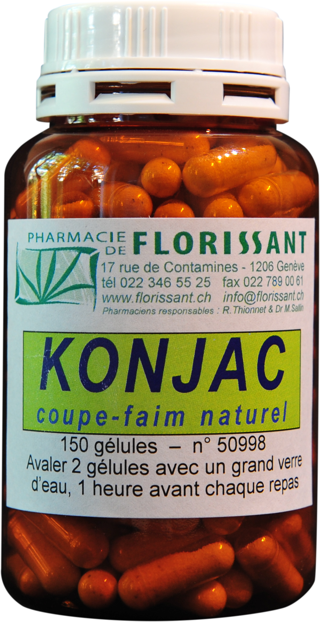 Konjac 120 caps  Pharmacie de Florissant